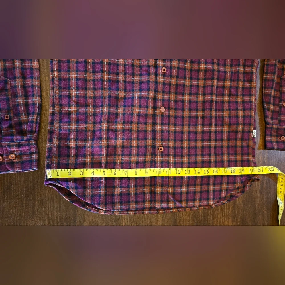 The North Face Arroyo Mens Lightweight Flannel Sz Sm Brandy & Brown Plaid NWT‎